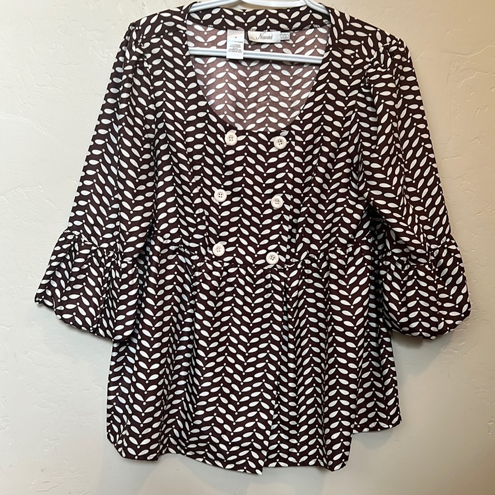 Naomi Satin Peplum Top